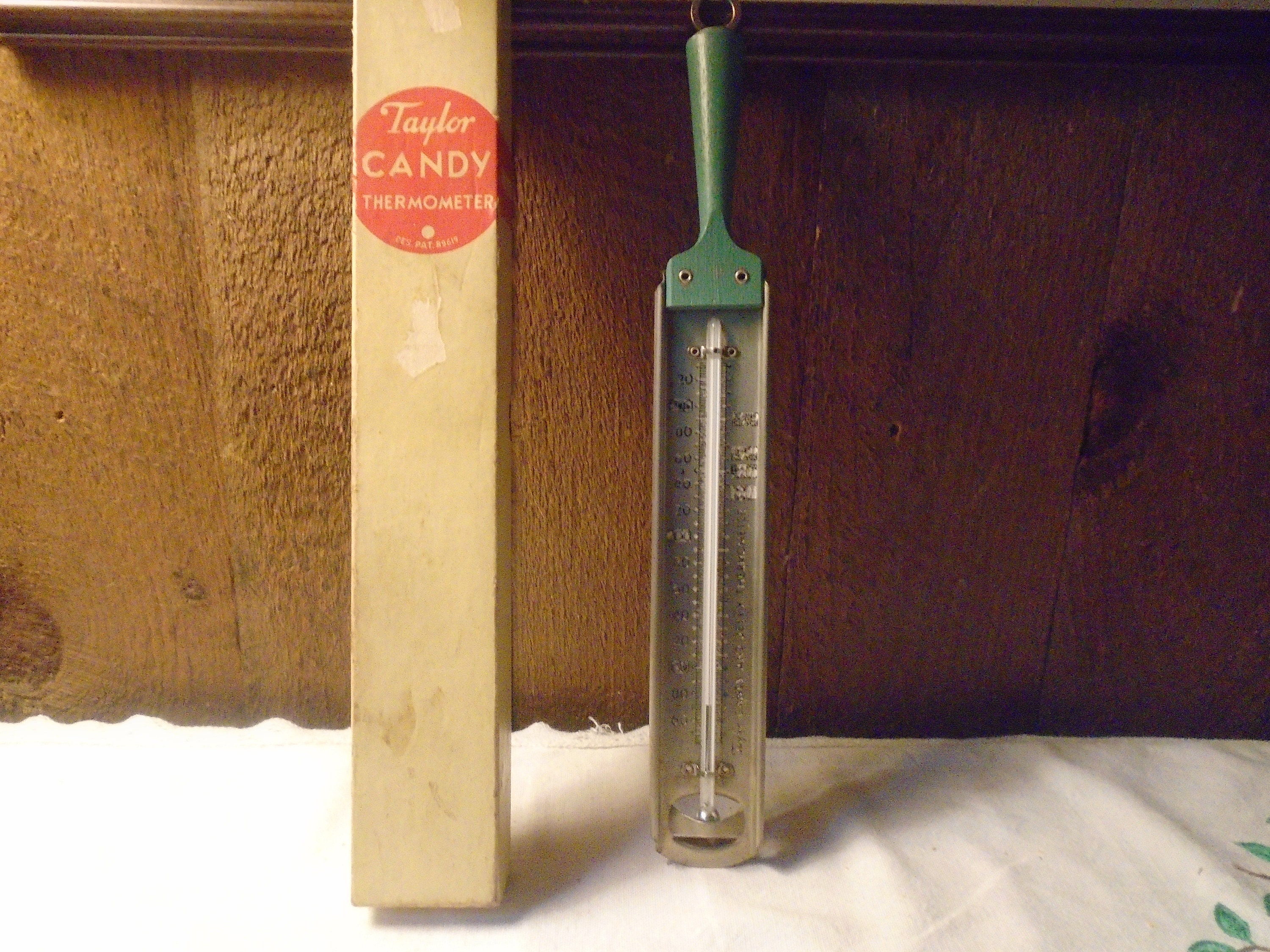 Vintage Taylor Candy and Jelly Thermometer Silver Nickel 