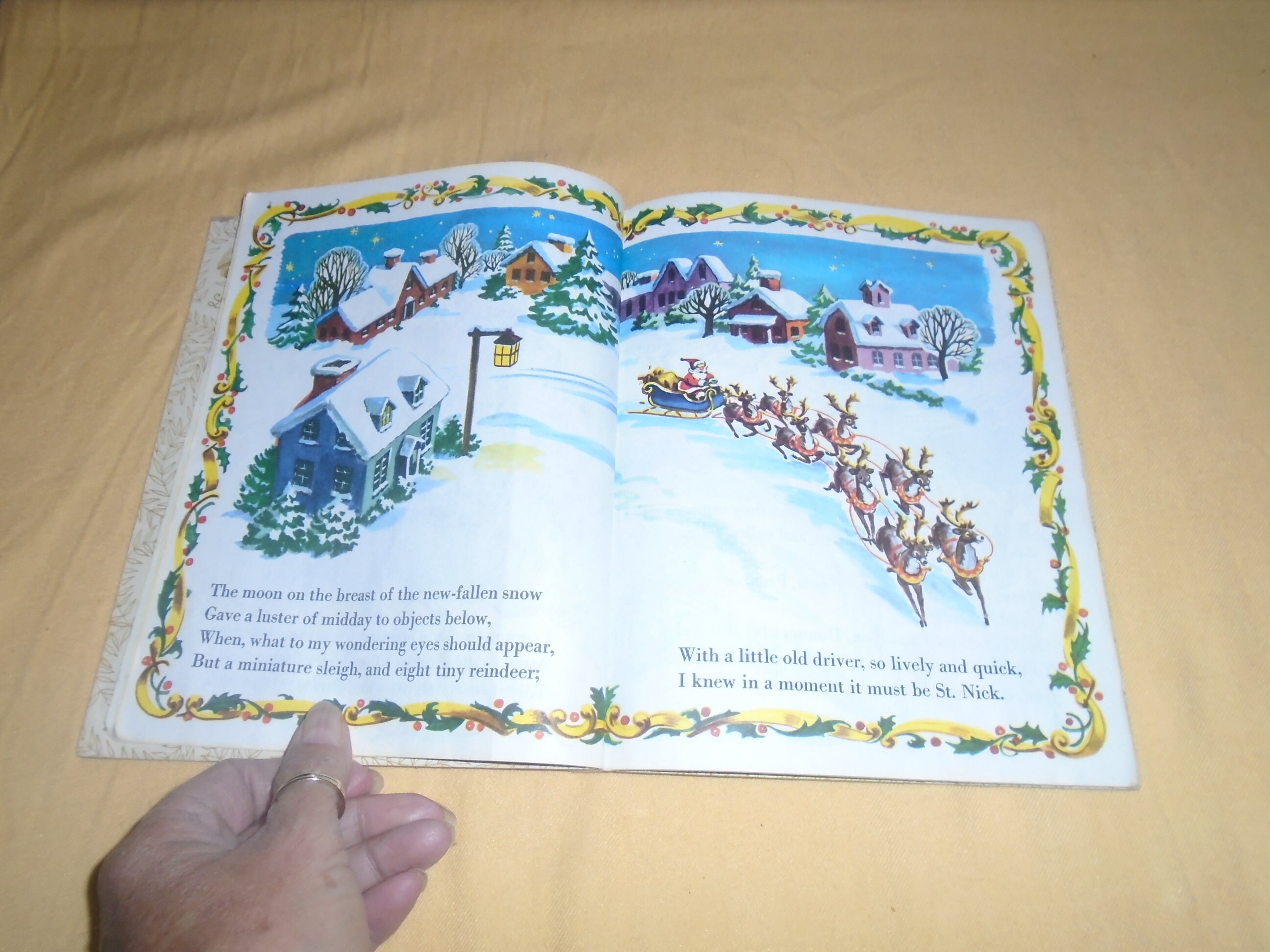 The Night Before Christmas Little Golden Book by Clement C. Moore - Etsy