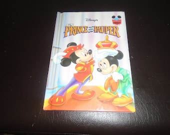 Walt Disney's The Prince and The Pauper Hardcover Book First American Edition