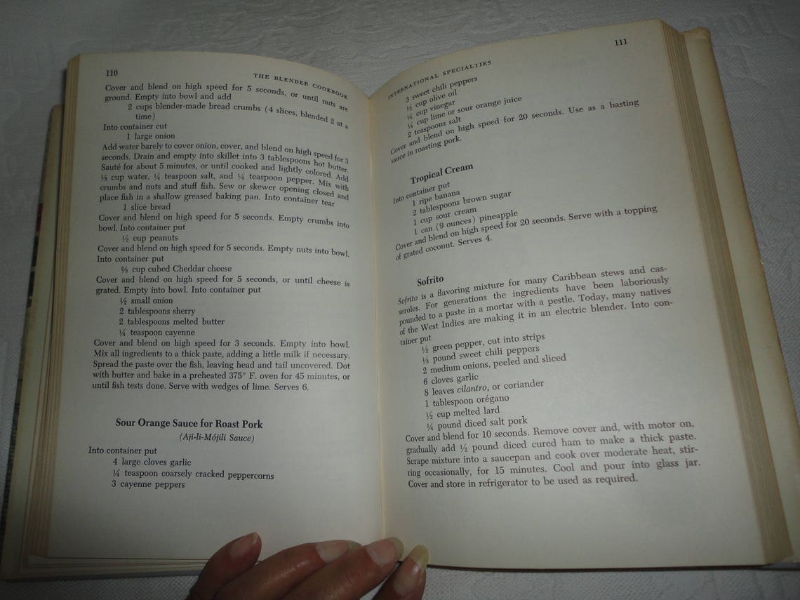 The Blender Cookbook by Ann Seranne and Eileen Gaden Vintage Etsy