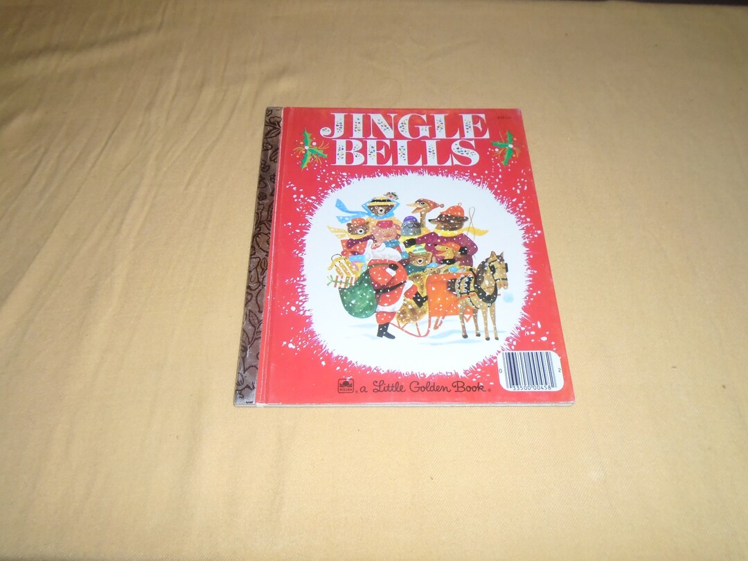Vintage Jingle Bells Golden Book Christmas Story Etsy