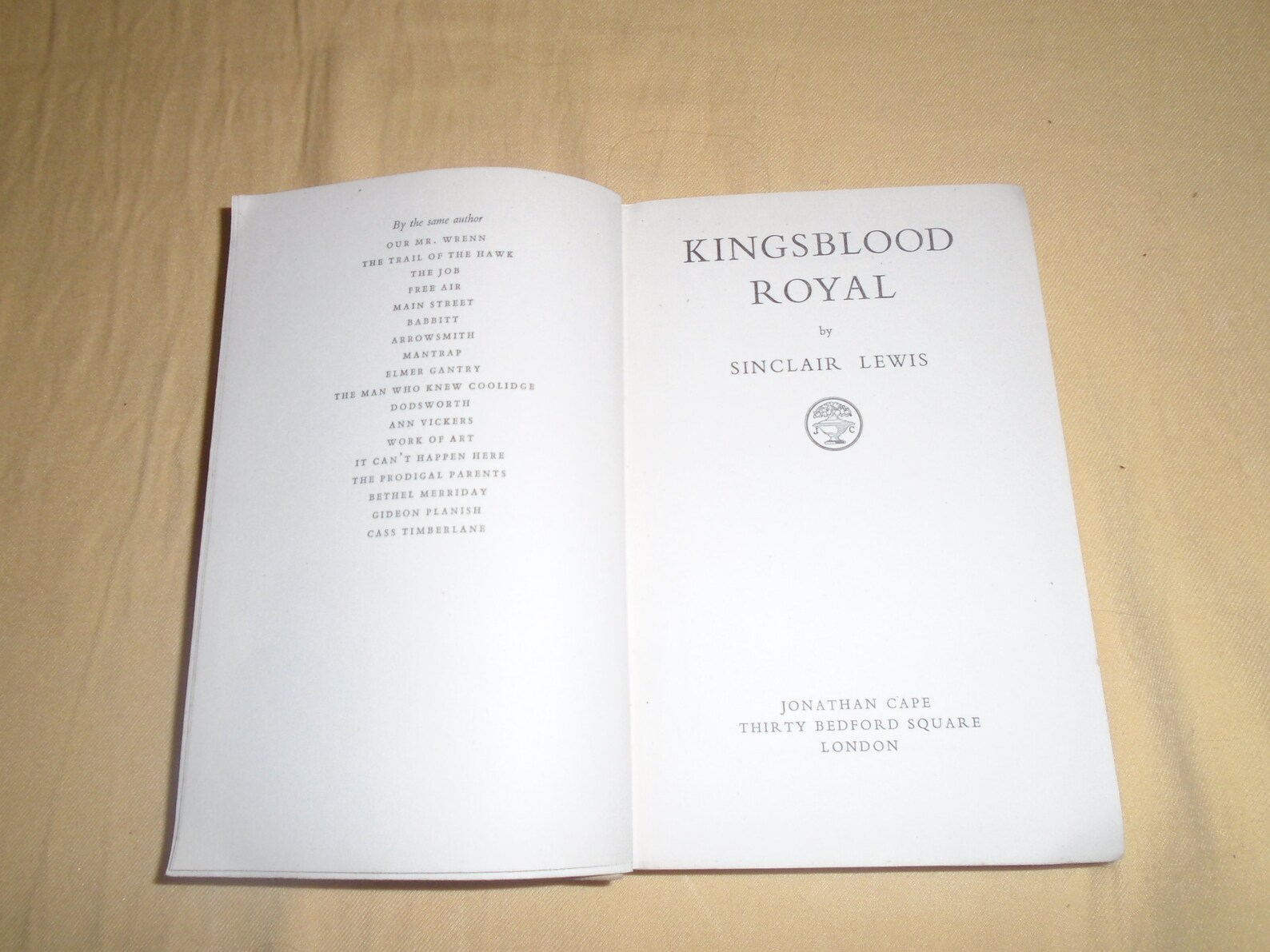 Vintage Kingsblood Royal Hardcover Book by Sinclair Lewis Etsy