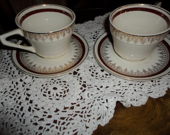 Hermitage China Tea For Two Cup And Saucer Set