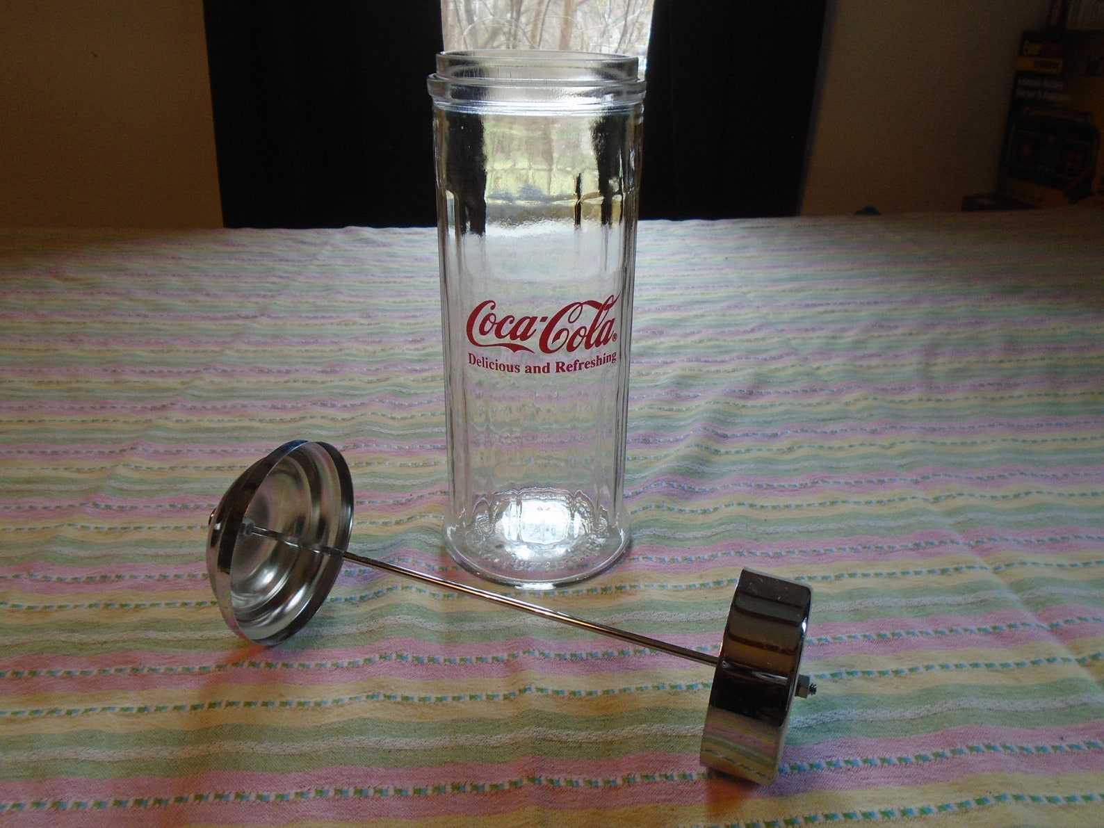 Vintage Coca Cola Straw Dispenser Holder Etsy