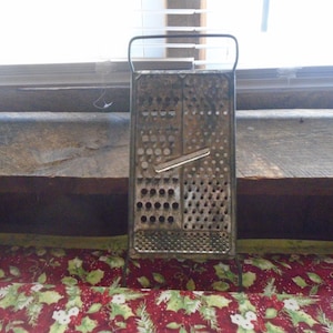 All In One Cheese Vegetable Wall Hanging Grater Vintage Farmhouse Decor
