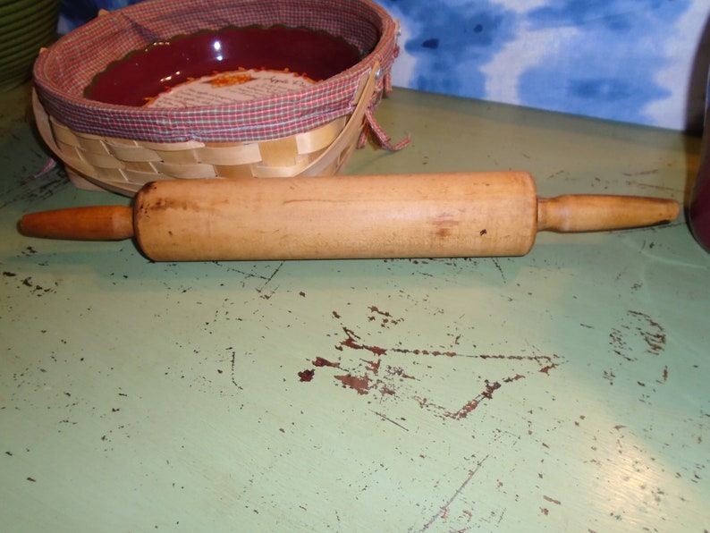 Vintage Wooden Foley Signed Rolling Pin Etsy