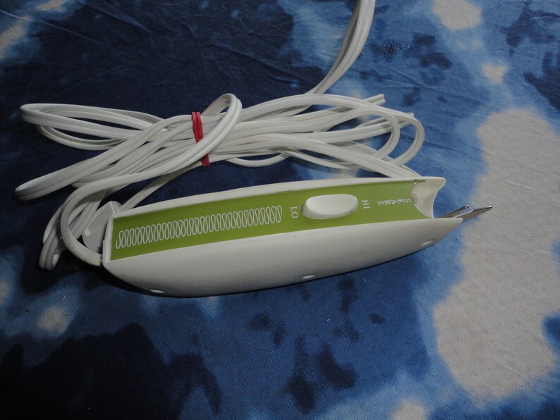 Vintage Sears Electric Scissors: Avocado Green Craft Tool bild 6