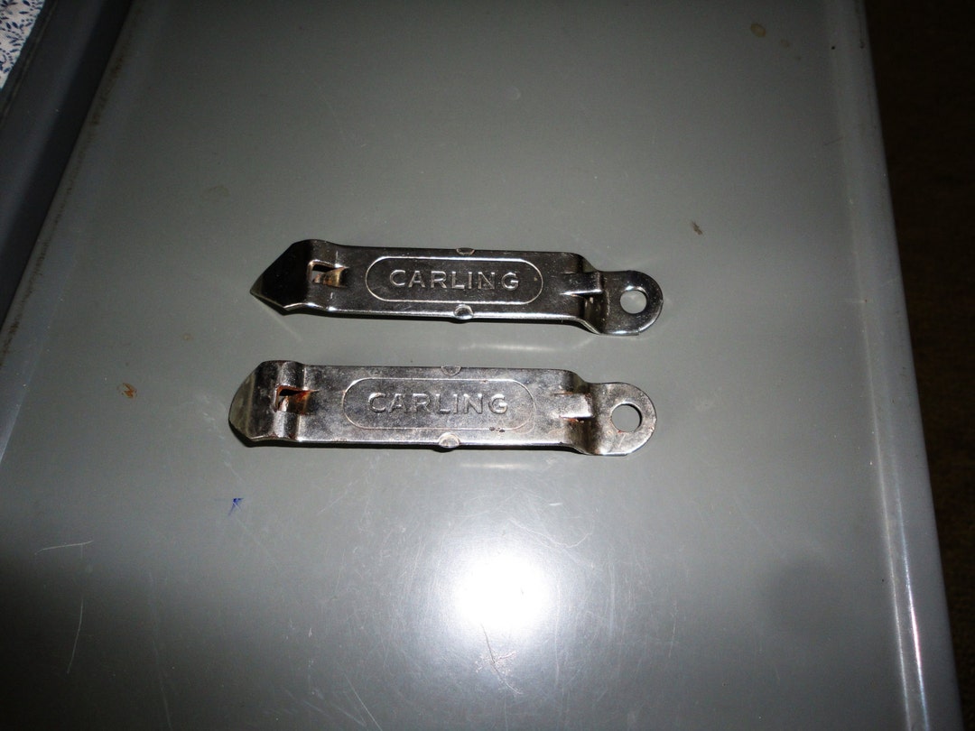 Vintage Carling Silver Metal Beer Bottle Can Openers Paint Can Openers