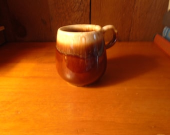 McCoy Pottery Brown Drip Glaze Coffee Mug