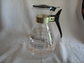 Vintage Pyrex Gold Stripe Carafe Pitcher Atomic Age Beverage Holder