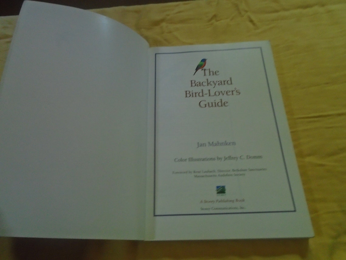 The Backyard Birdlover's Guide Softcover Book Attracting Etsy