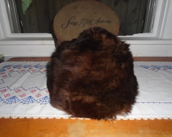 Vintage Halper Brothers Brown Fox Fur Hat Four Seasons Hat Club Ladies Winter Accessory Saks Fifth Avenue Hat Box