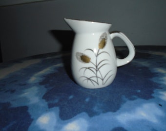 Vintage Lipper and Mann Silver and Gold Wheat Creamer Pitcher