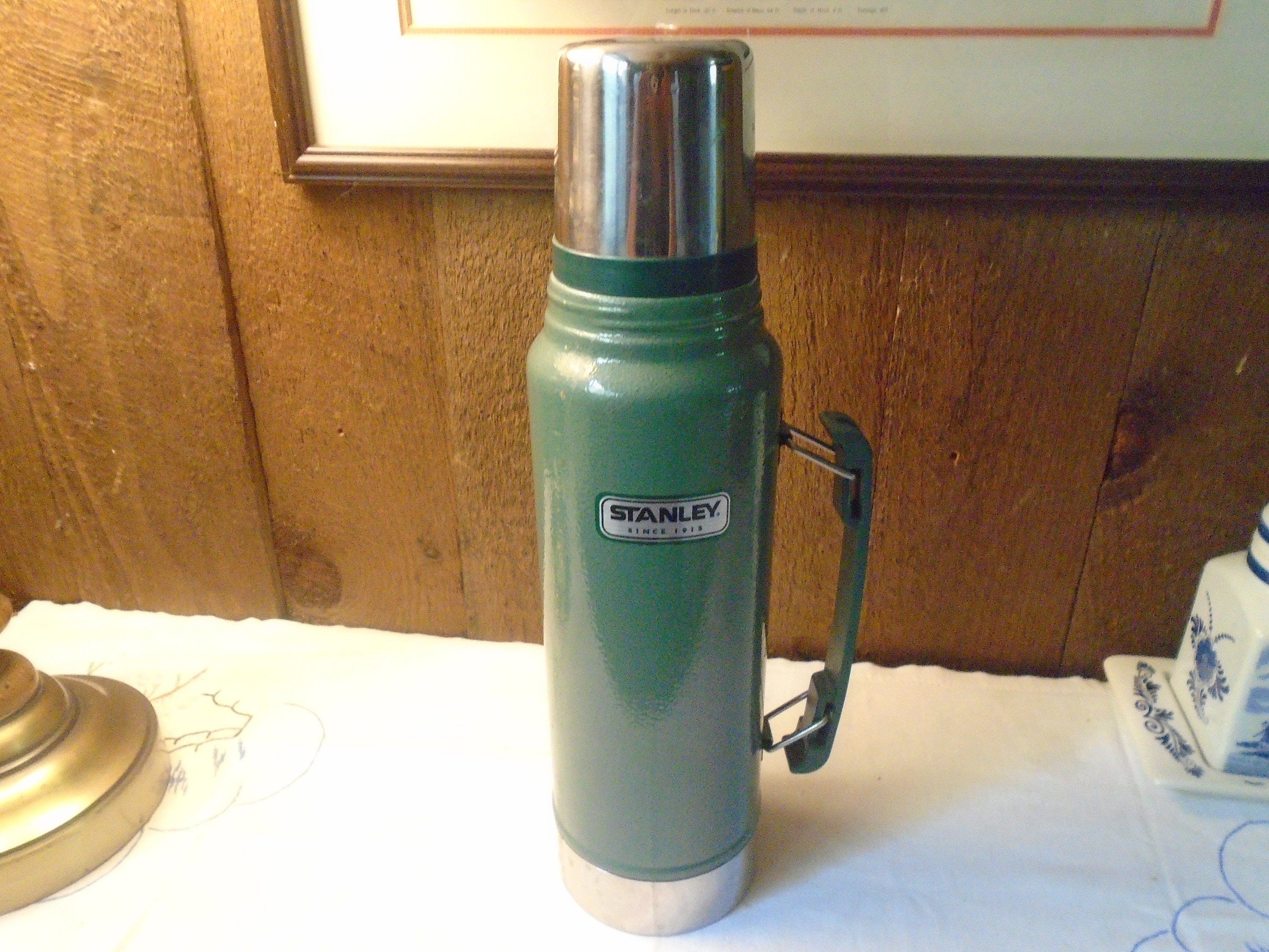 VTG Stanley Thermos 1970's Chrome Cup Handle 