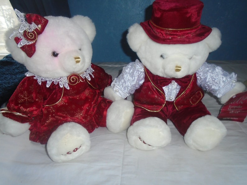 Vintage 2002 Keepsake Memories Bears Set of Two Limited Edition image 6