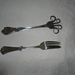 Silver Plated Wm.A Rogers A1 Plateado Omsa Mexico Spatula Cake Fork image 2