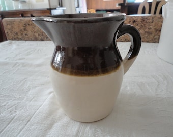 Little Brown Pottery Jug RRP CO USA Made