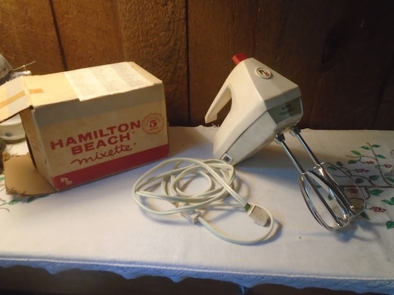 Vintage Hamilton Beach Super Mixette Hand Mixer 3 Speed Model 70