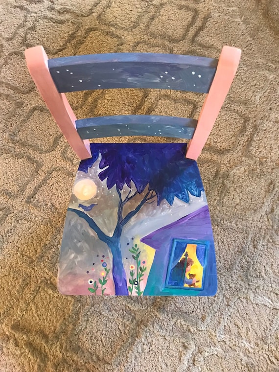 hand painted childrens chairs