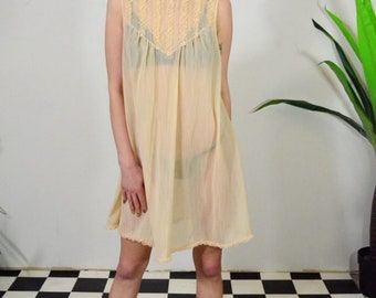 Slip Dress in Beige VINTAGE 70's