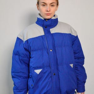 Blue Puffer Winter Jacket Vintage 80′