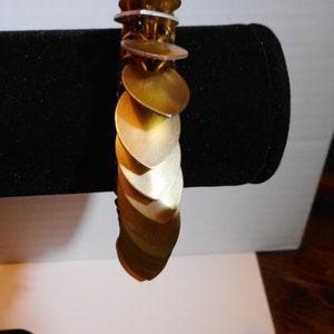 7 inch Gold Anodized Aluminum Scale Maille Bracelet