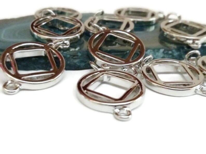 Narcotics Anonymous 30 Pc NA Large Connector Charm Pendants