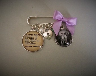 Emmeline Pankhurst Suffragette / Rights of Citizenship Quote / Bag Pin. Handmade, Unique