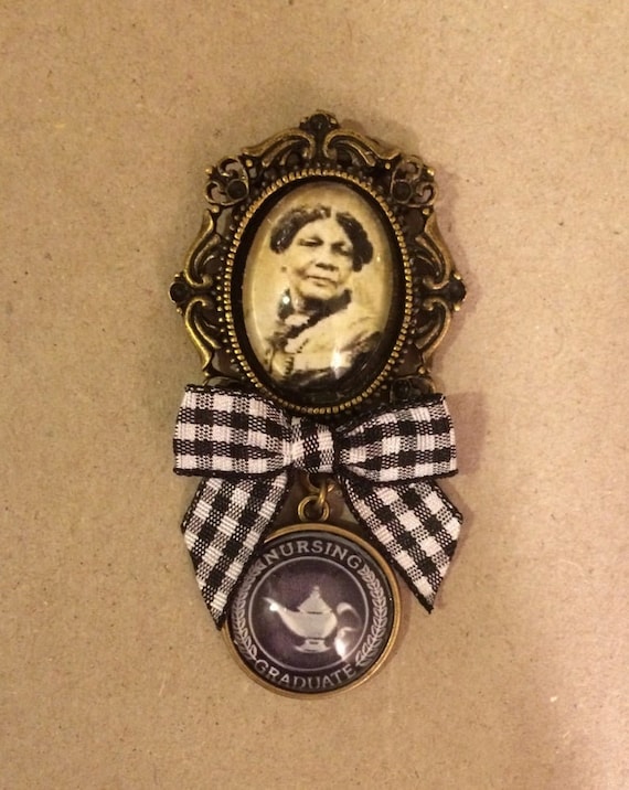 Mary Seacole / Nursing Graduate Pinning Ceremony Fob Brooch Handmade Unique