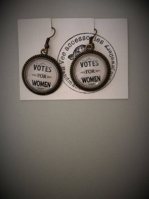 Votes For Women Alice Paul Brooch Bag Pin Handmade Unique