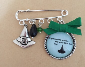 Wicked Witch of the West- Zauberer von Oz Kilt Pin. Handarbeit, Unikat