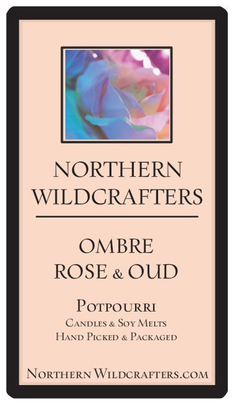 ROSE POTPOURRI Ombre Rose & Oud , velvet smooth Oud and sandalwood with Rose oil that does not over power the room. image 6