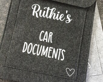 Car Document Folder