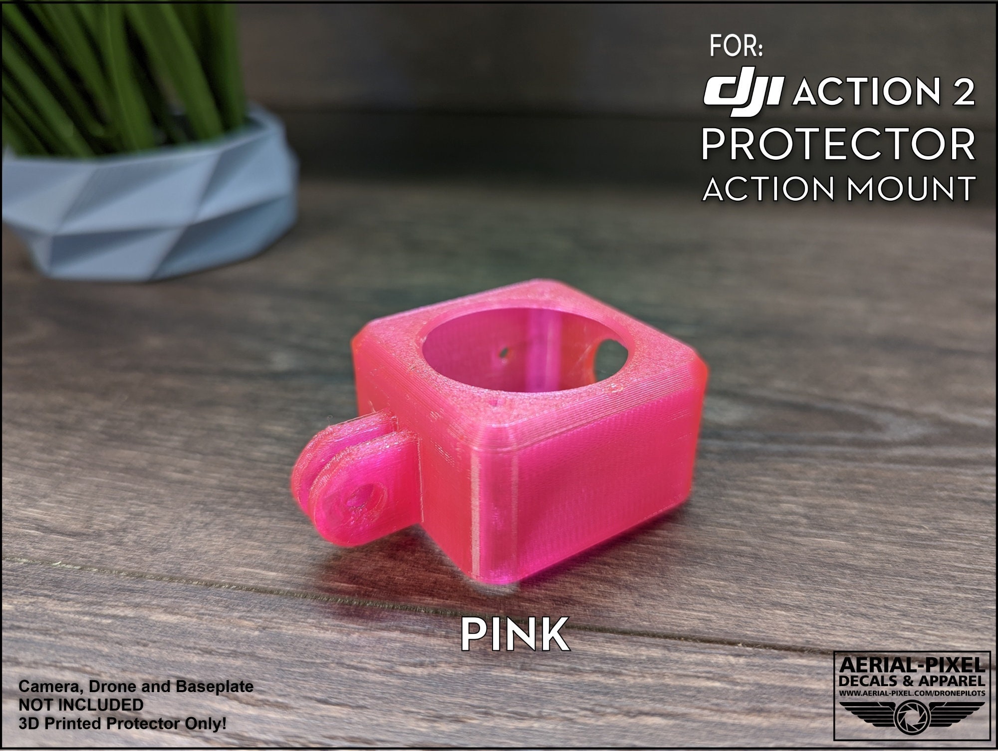 DJI Action 2 Protector and Gopro Mount Choose From 8 Colors 