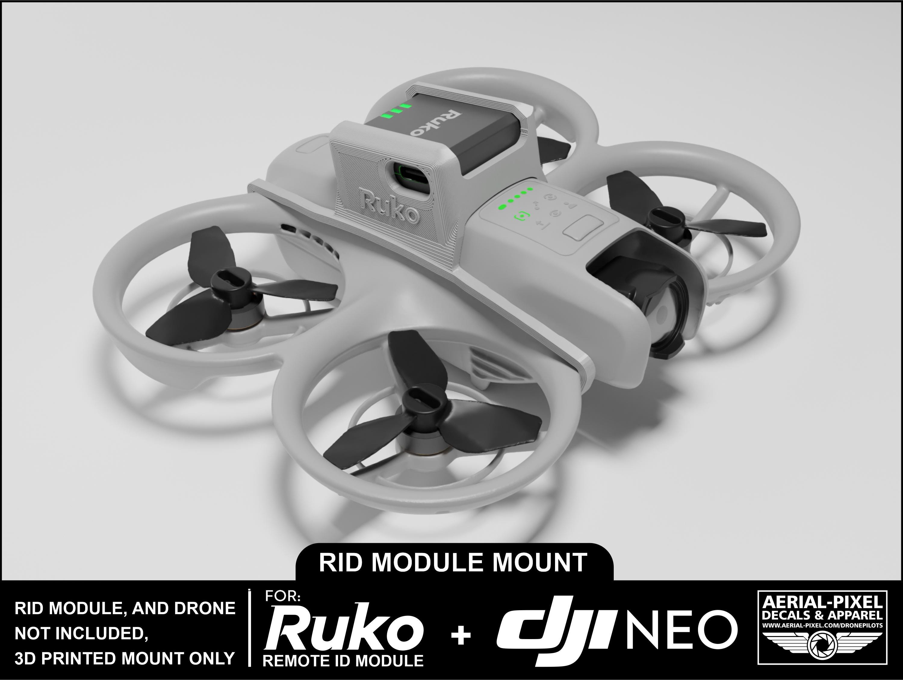 DJI Neo Ruko, Bwine, Veeniix, Holyton and Gleesfun Remote ID Mount ...