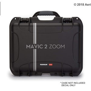 DJI Mavic 2 Zoom Case Decal Sticker for Nanuk 920, Pelican Go Professional and Others