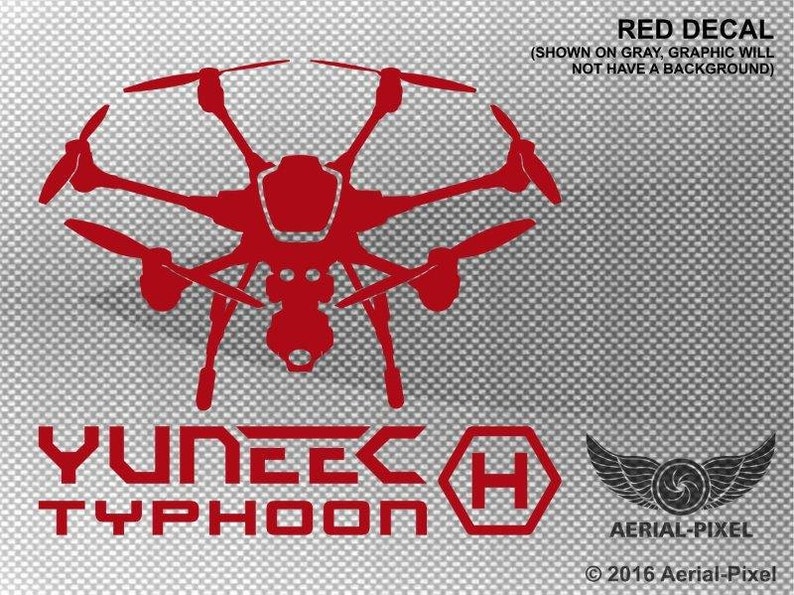 Yuneec Typhoon H Window Decal Sticker for UAV Drone Fans