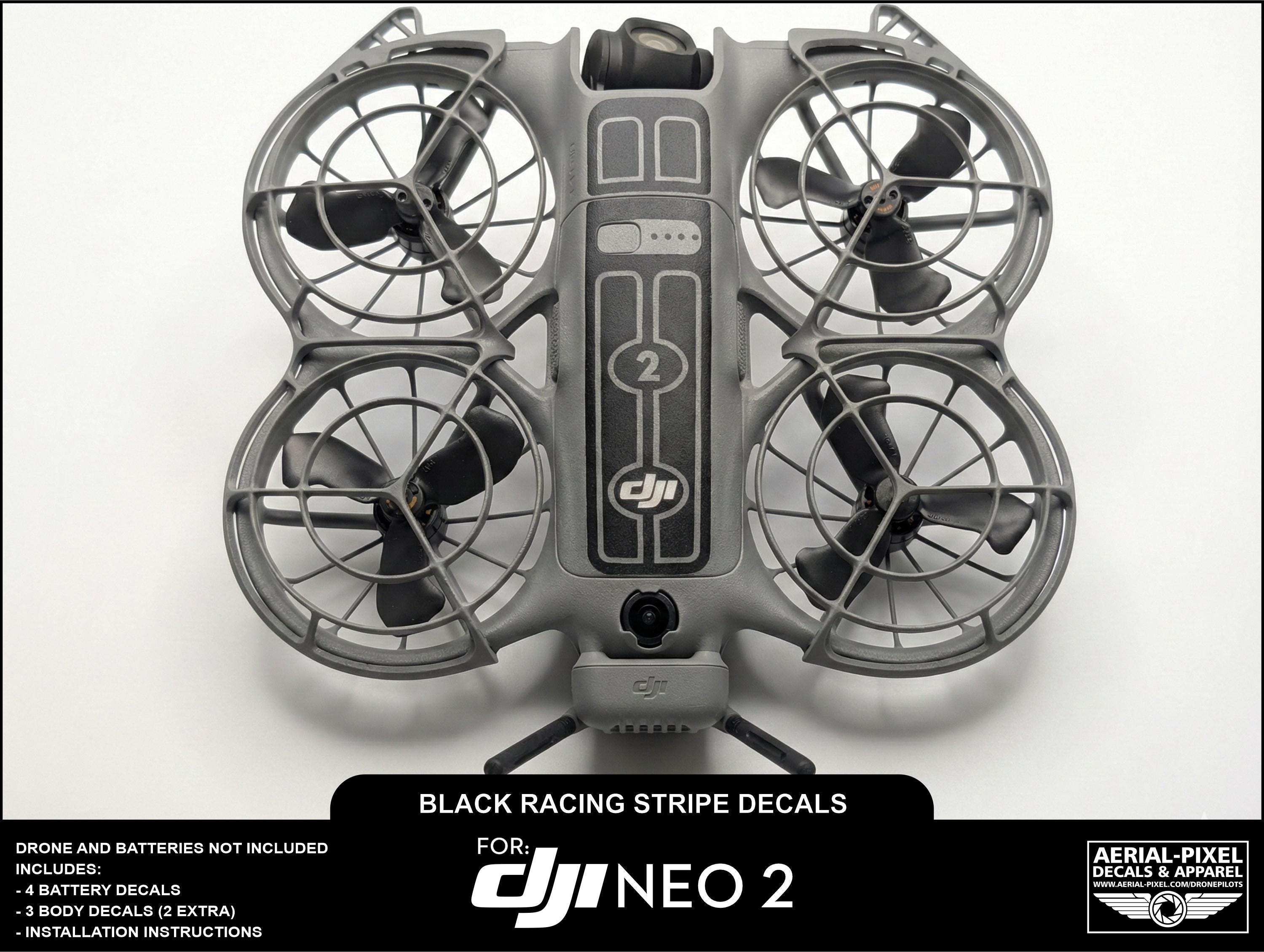 DJI Neo 2 Racing Stripes With Battery Decals Number #1-4 - Etsy