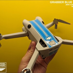 DJI Mini 4 Pro Racing Stripes With Battery Decals Number #1-4 Sticker Skin