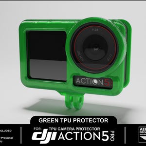 DJI Action 5 Pro Protector and GoPro Mount! Choose from 10 Colors!