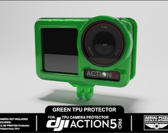 DJI Action 5 Pro Protector and GoPro Mount! Choose from 10 Colors!