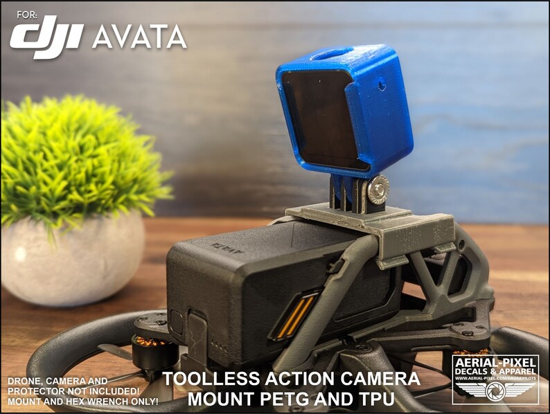 DJI AVATA Toolless Gopro Action Camera Mount Etsy UK