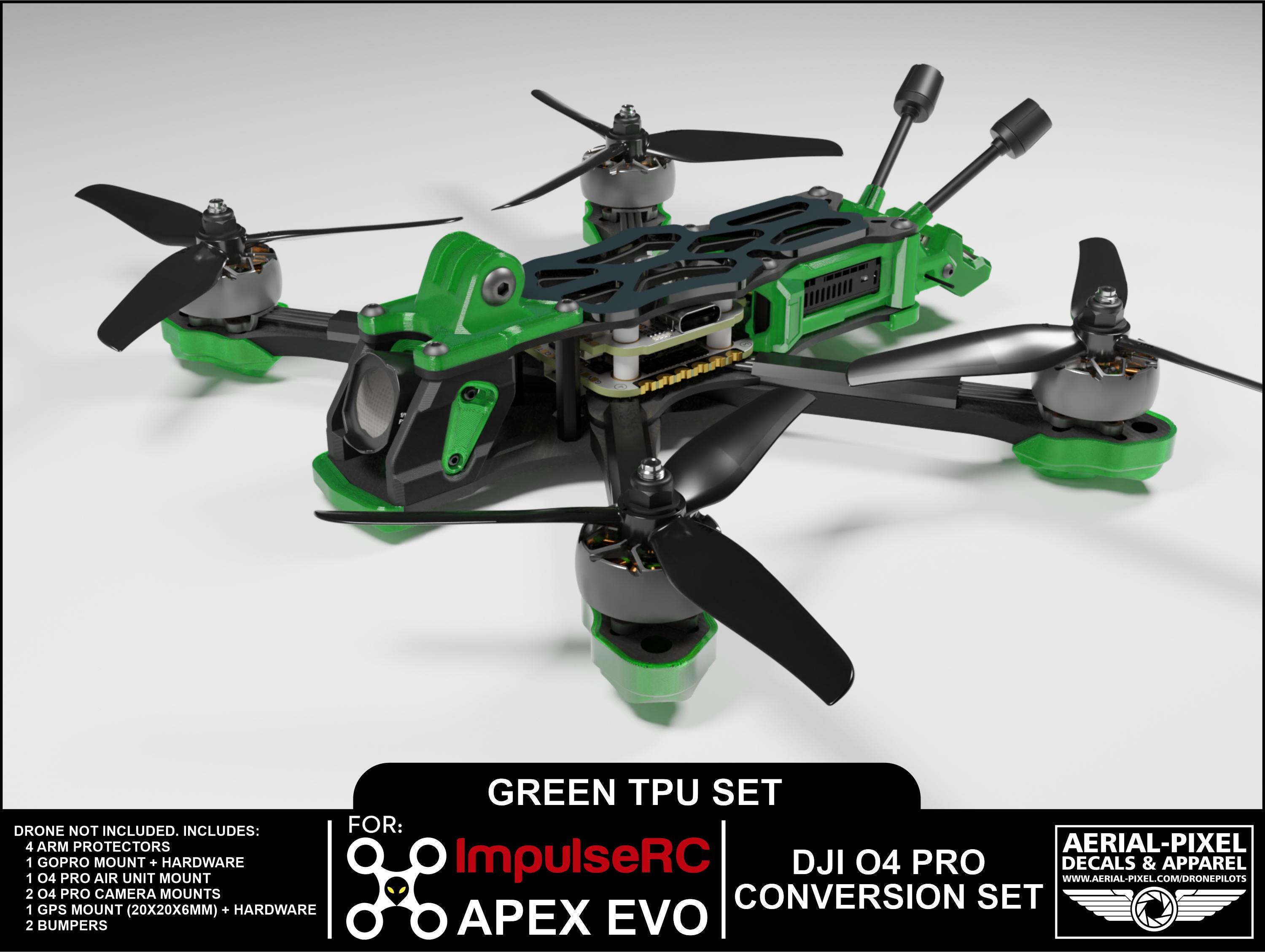 Impulserc Apex Evo 5in DJI O4 Pro TPU Conversion Set - Choose From