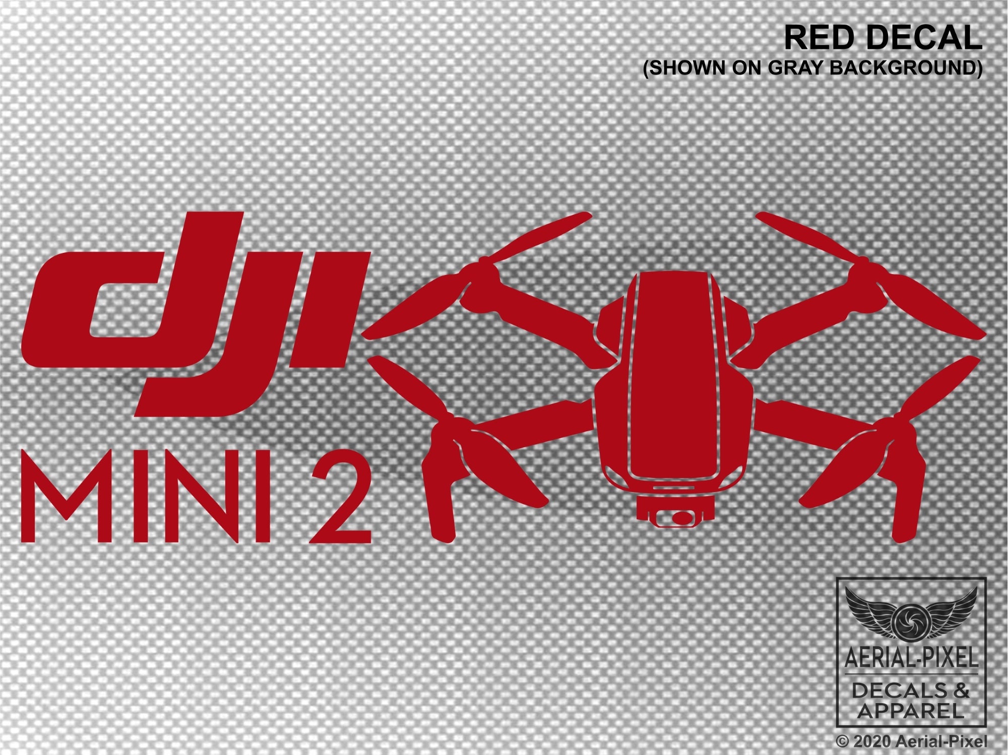 Pellicola Adesiva Cromata Rossa Per DJI Mini 2, Dankla Skins, Made In Germany