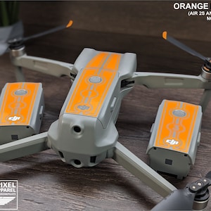 DJI Air 2S Racing Stripes With Battery Decals Number #1-3 Sticker Skin