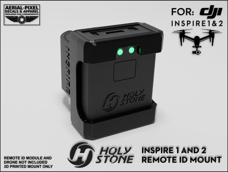 DJI Inspire 1 and 2 Holy Stone Remote ID Mount (RID Module Not Included ...