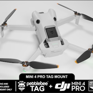 DJI Mini 4 Pro Clip-On Pebblebee Tag Mount (Pebblebee Tag Not Included)