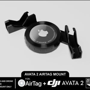 DJI Avata 2 Apple AirTag Mount - 3D Printed Polycarbonate! (AirTag Not Included)