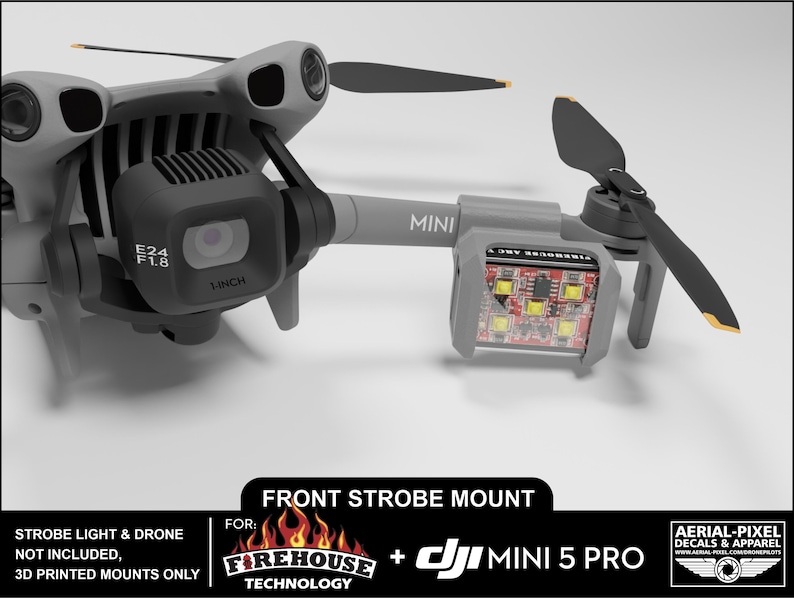 DJI Mini 5 Pro Strobe Light Mounts for Firehouse Technology ARC V, ARC ...