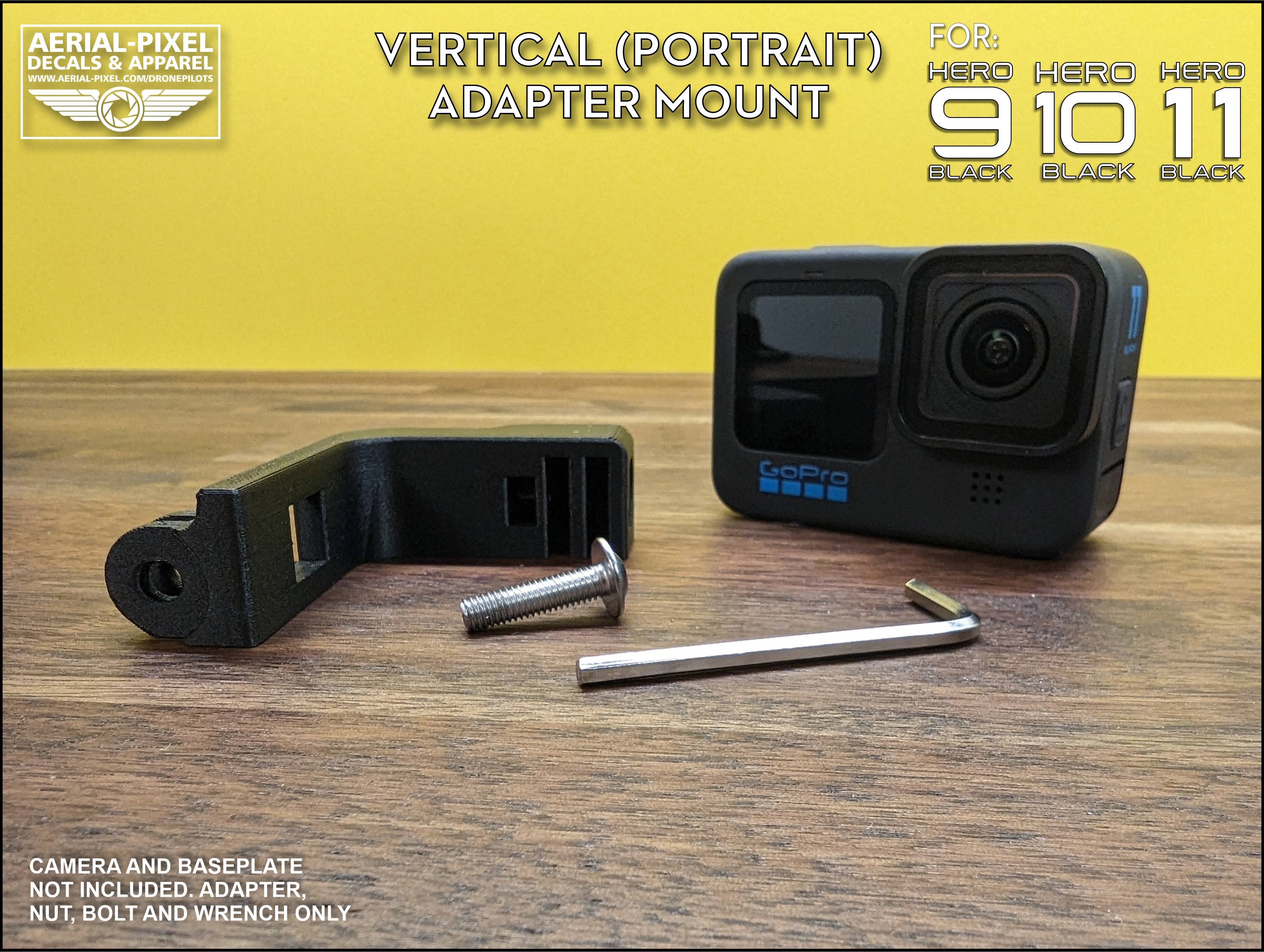 Gopro Hero 9, 10, 11 and 12 Vertical (portrait) Adapter Mount - Etsy